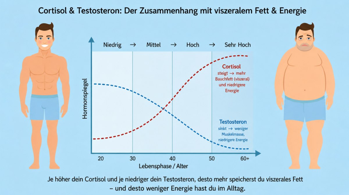 Cortisol und Testosteron